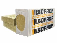 Теплоизоляция "ISOPROF" ВЕНТ (плотность 80) 1000х600х100 мм из минеральной ваты на основе базальтового волокна (под заказ)